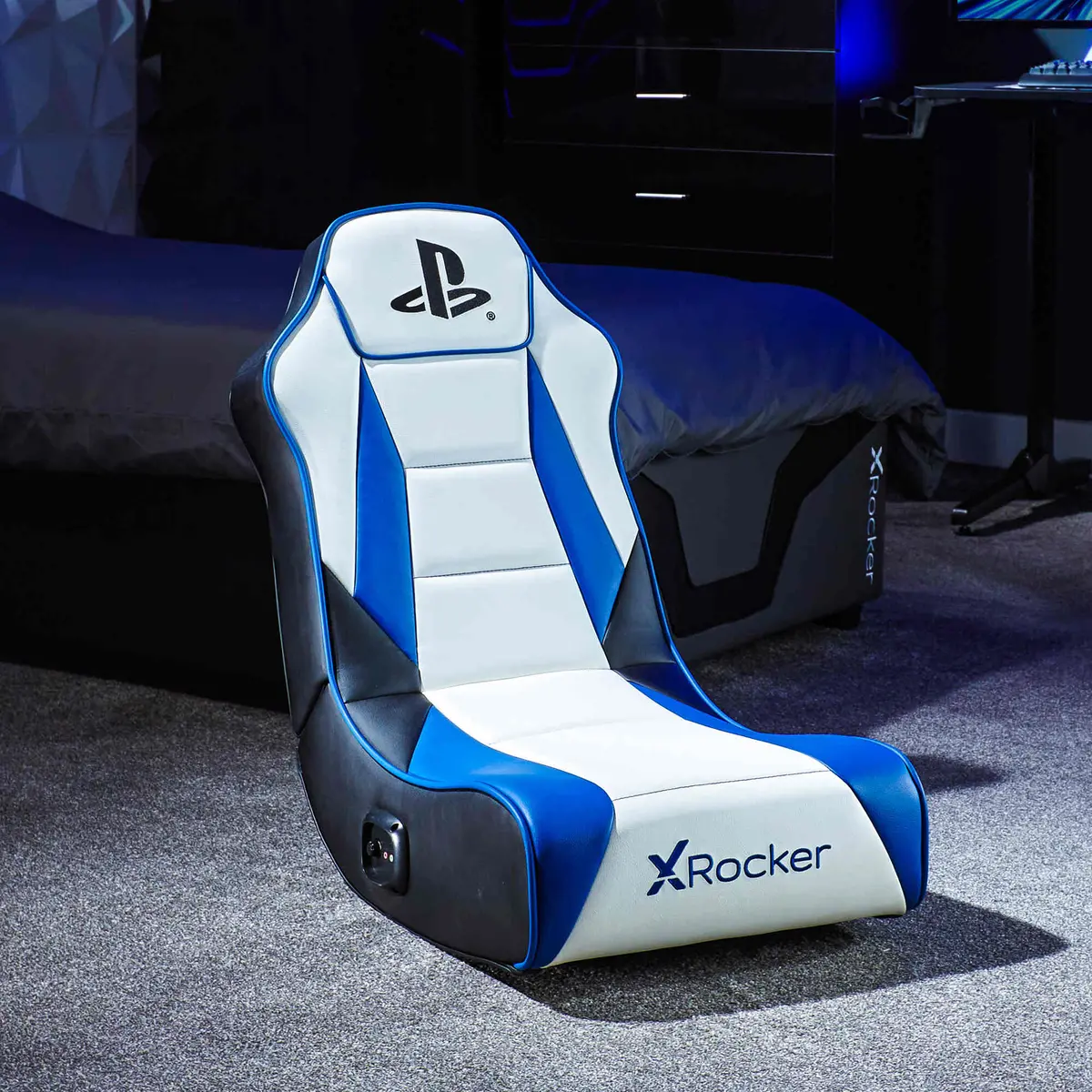 Officially Licensed Playstation™ Geist 2.0 Audio Gaming Chair For Kids - White 1