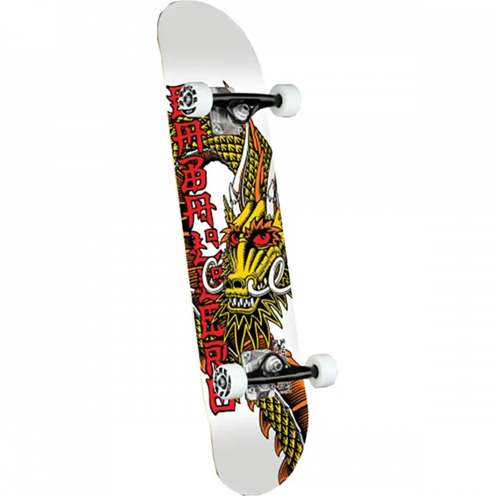 Powell Peralta Ban This Dragon 8.25" White Skateboard 1