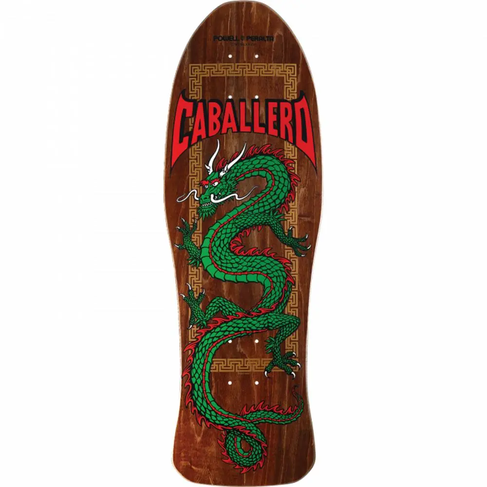 Powell Peralta Chinese Dragon 10" Brown Stain Skateboard Deck 1