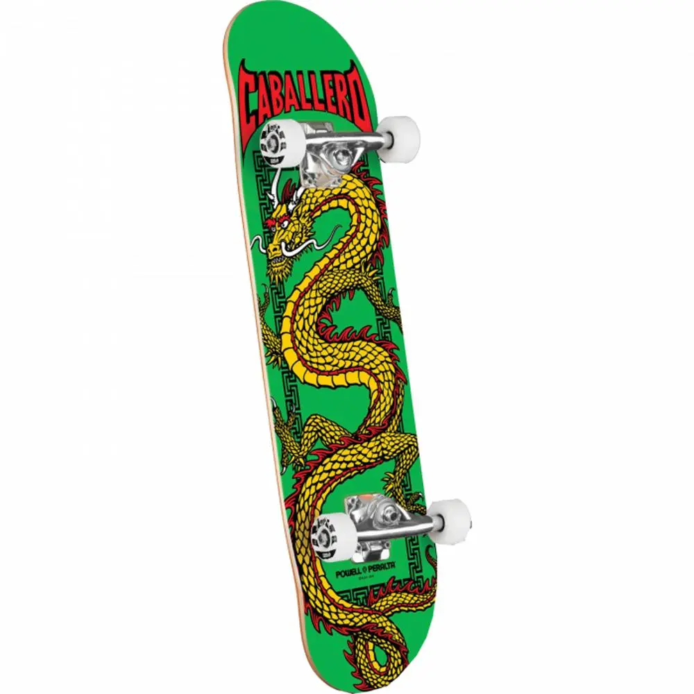 Powell Peralta Cab Chinese Dragon 7.5" Green Skateboard 1