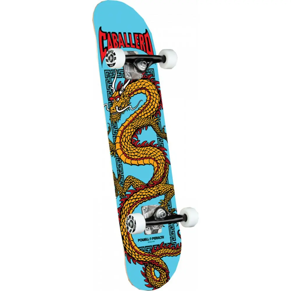 Powell Peralta Chinese Dragon 7.75" Blue Skateboard 1
