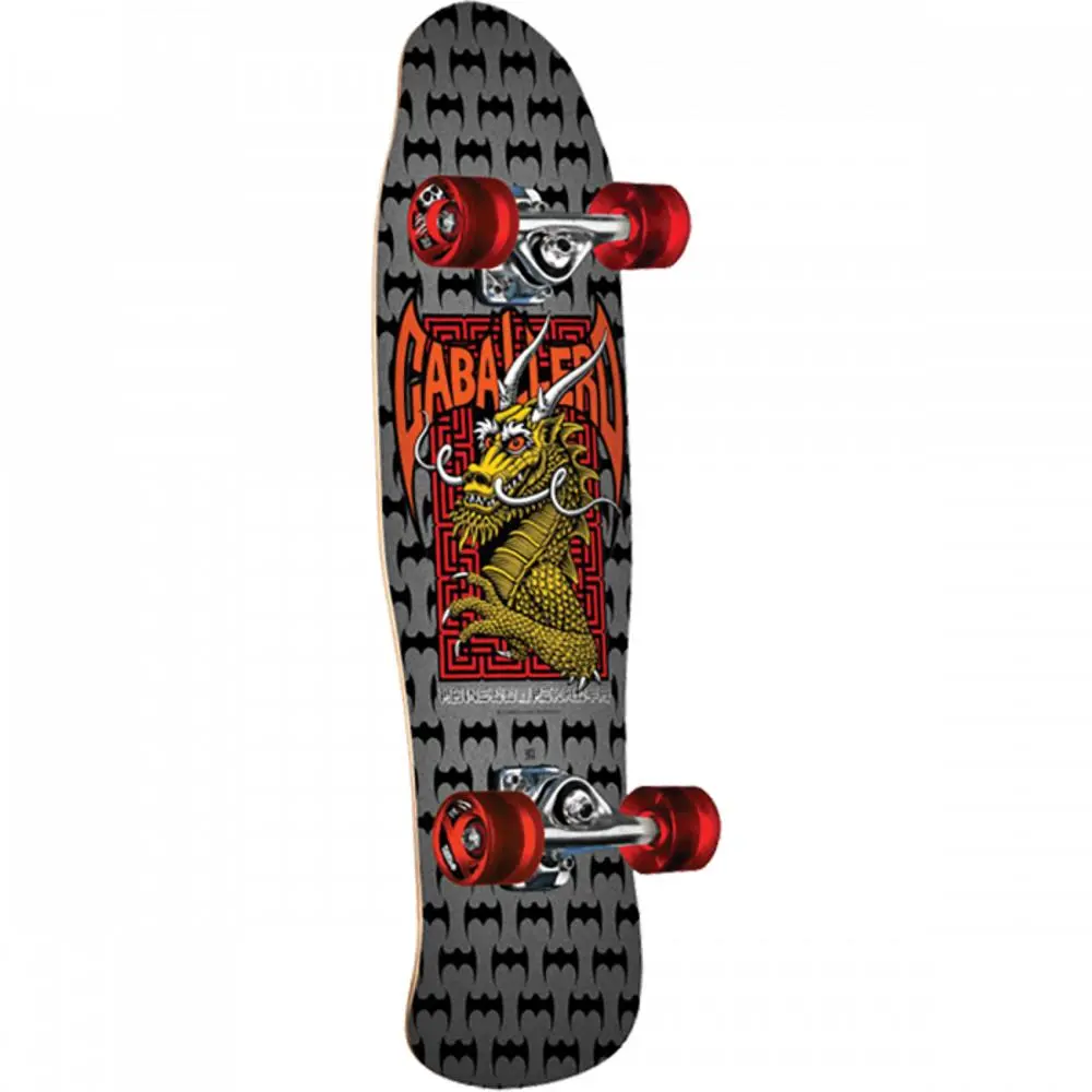 Powell Peralta Cab Street Dragon Mini 8.0" Silver Skateboard 1