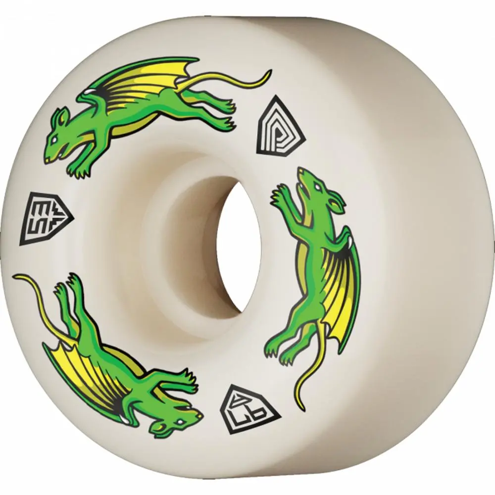 Powell Peralta Df Nano Rat 53Mm 97A Off White Wheels | Set Of 4 1