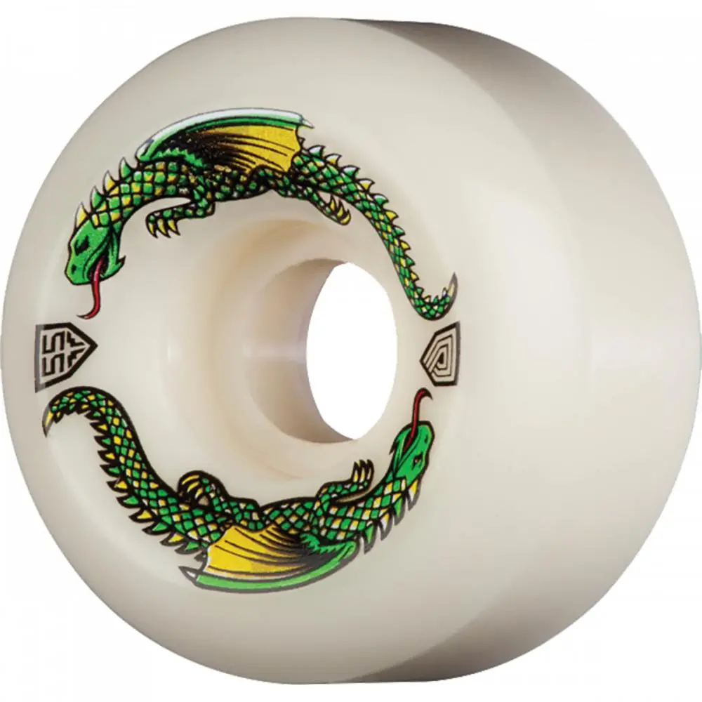 Powell Peralta Green Dragon 55Mm Off White Skateboard Wheels 1