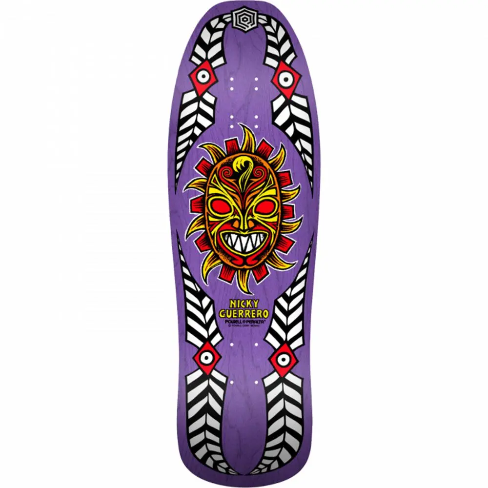 Powell Peralta Guerrero Mask 10" Purple Skateboard Deck 1
