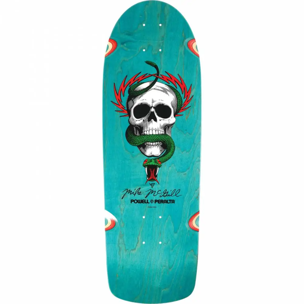 Powell Peralta Mcgill Skull/Snake 10" Teal Stain Skateboard Deck 1