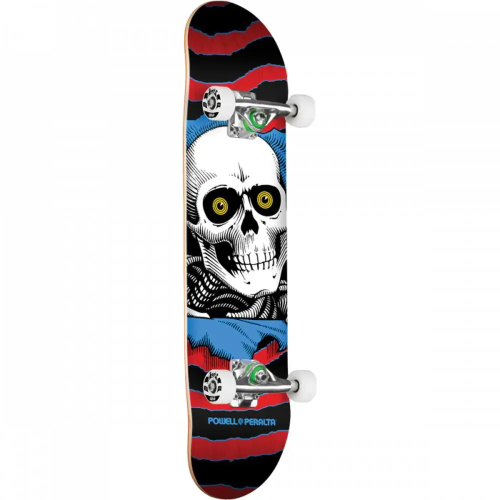 Powell Peralta Ripper 7.0" Red Stain/Blue Skateboard 1