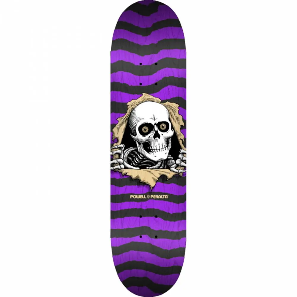 Powell Peralta Ripper 9.0" Natural/Purple Skateboard Deck 1