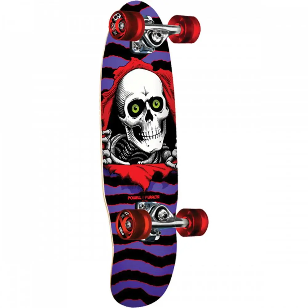 Powell Peralta Ripper Micro Mini 7.5" Purple/Red Skateboard 1