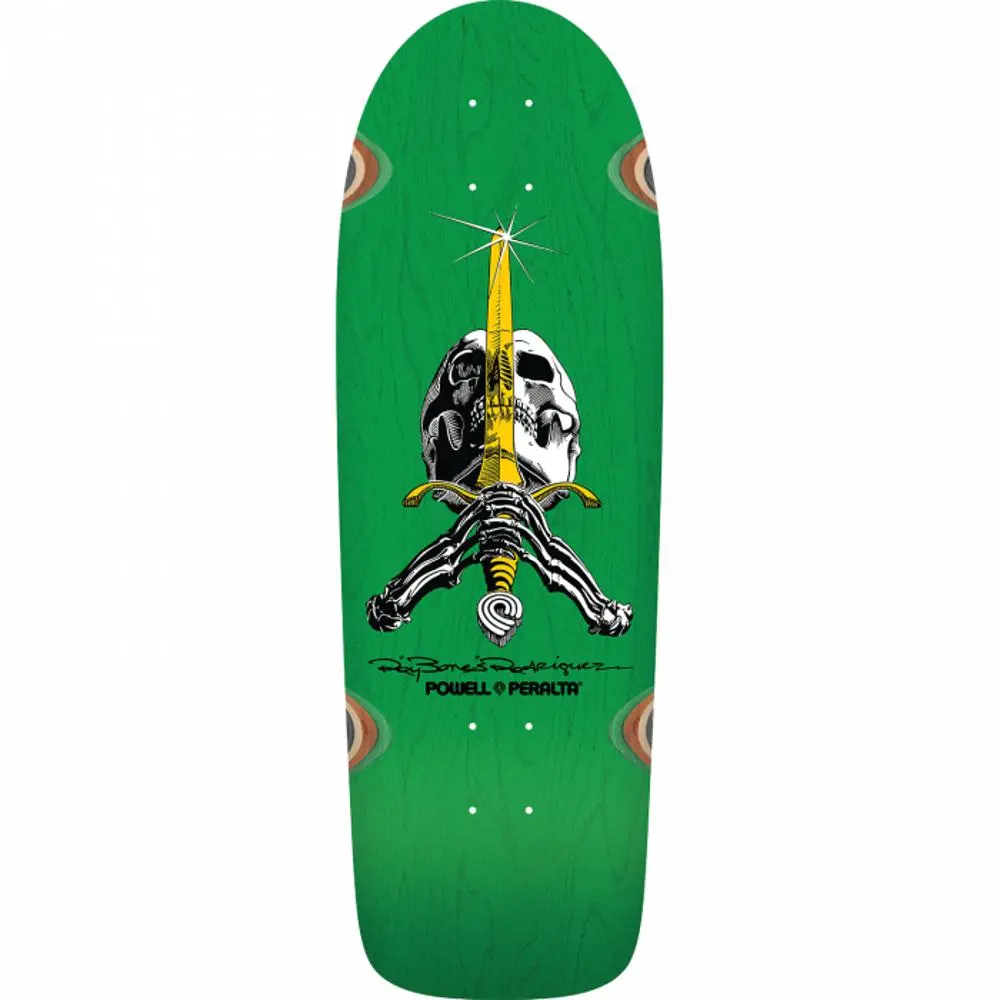 Powell Peralta Rodriguez Skull/Sword 10" Skateboard Deck 1