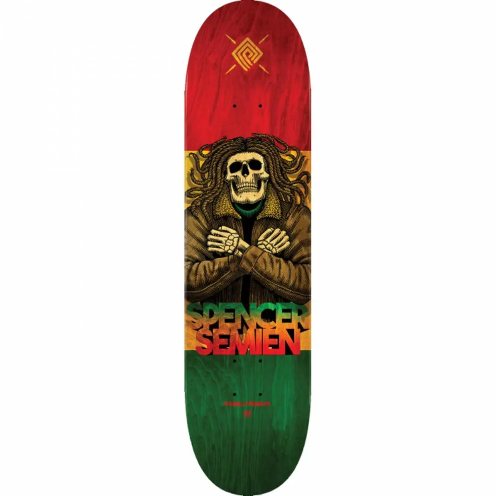 Powell Peralta Semien Dread 8.0" Rasta Skateboard Deck 1