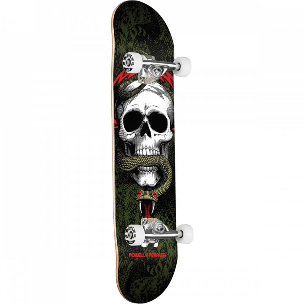 Powell Peralta Skull And Snake 8.25" Black/Green Skateboard 1