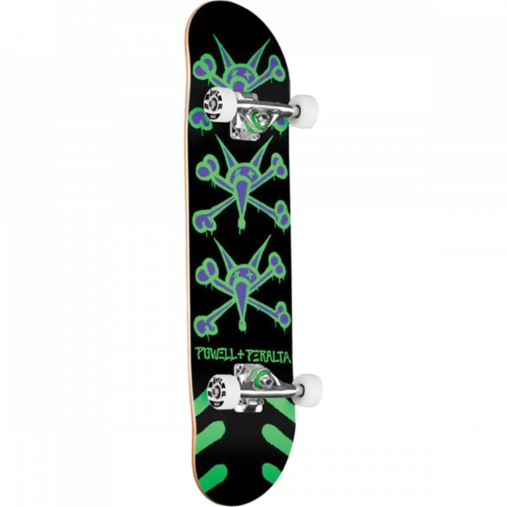 Powell Peralta Vato Rats 7.0" Black/Green Skateboard 1