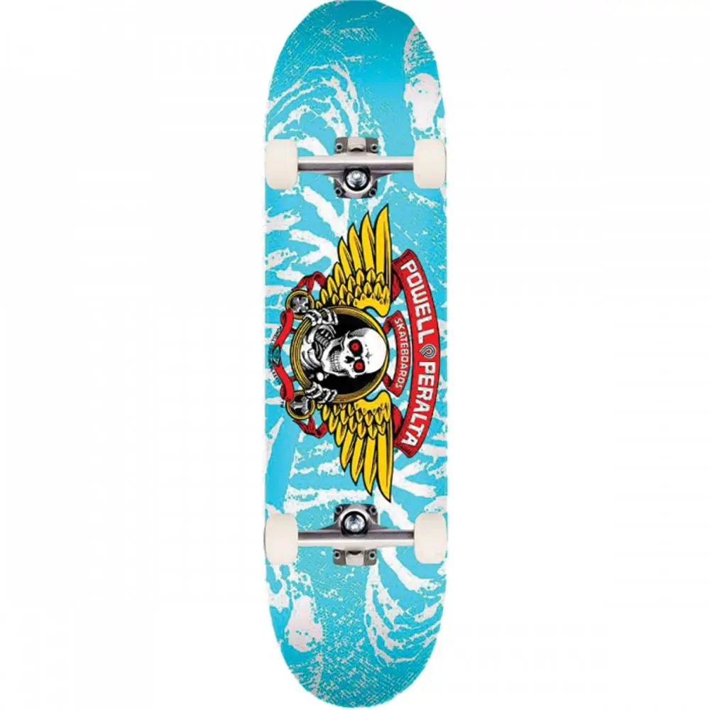 Powell Peralta Winged Ripper 8.0" White/Blue Skateboard 1