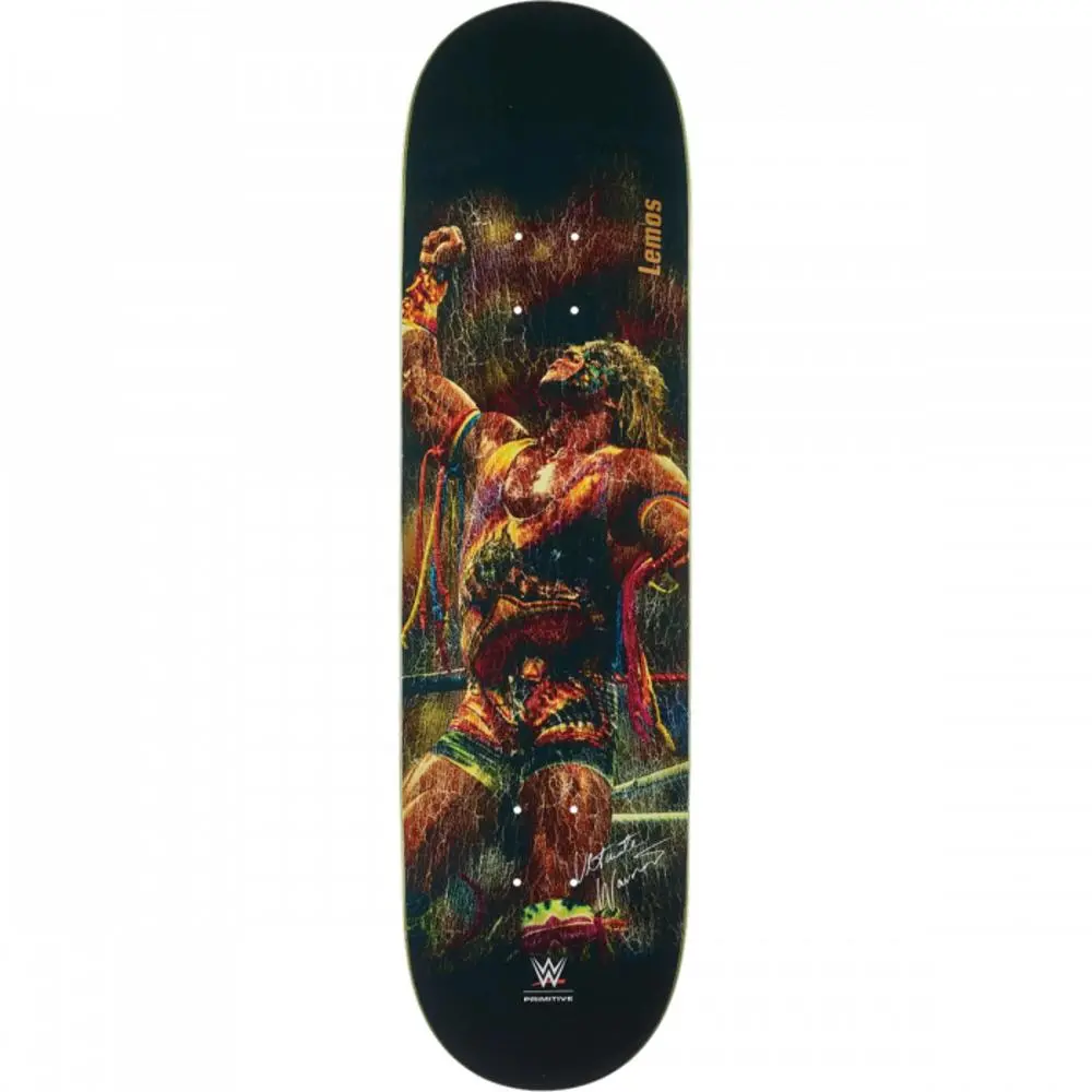 Primitive Lemos Ultimate Warrior 8.5" Black Skateboard Deck 1