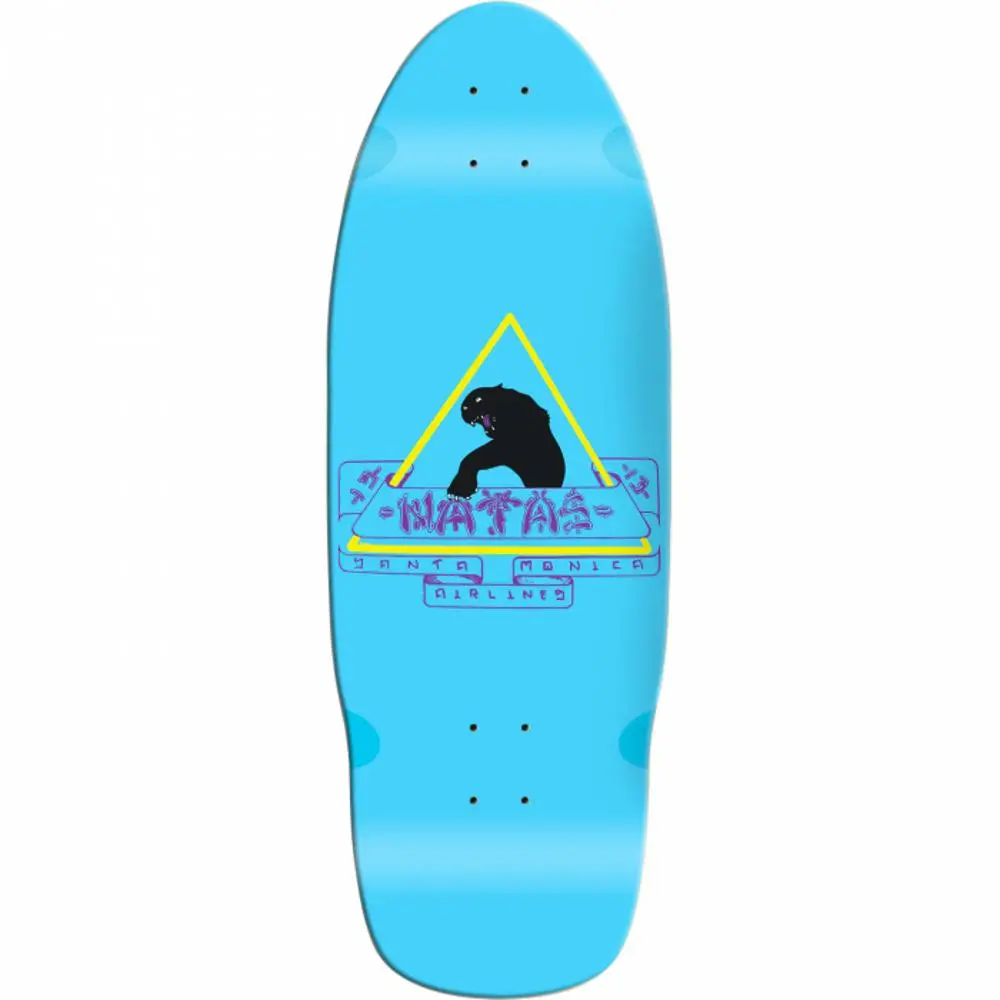 Santa Monica Airlines Natas 10" Blue Skateboard Deck 1