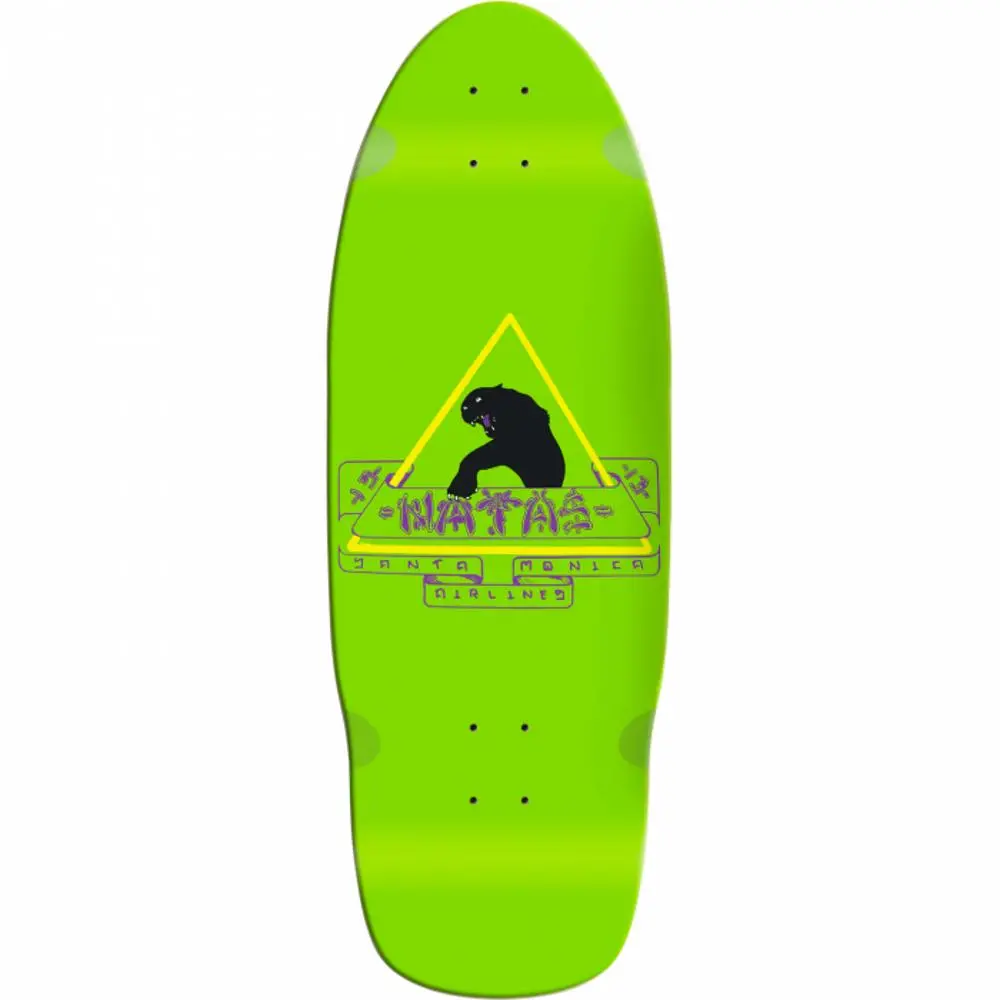 Santa Monica Airlines Natas 10" Green Skateboard Deck 1