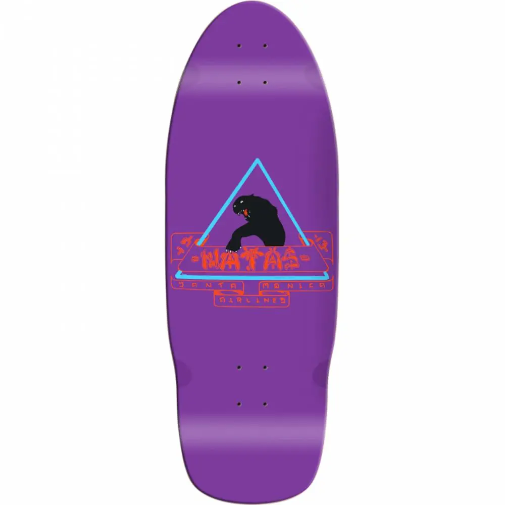 Santa Monica Airlines Natas 10" Purple Skateboard Deck 1