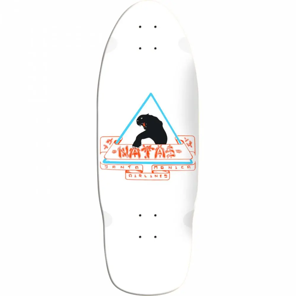 Santa Monica Airlines Natas 10" White Skateboard Deck 1