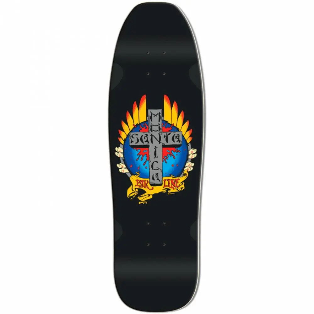 Santa Monica Airlines Stigmata 9.5" Black Skateboard Deck 1