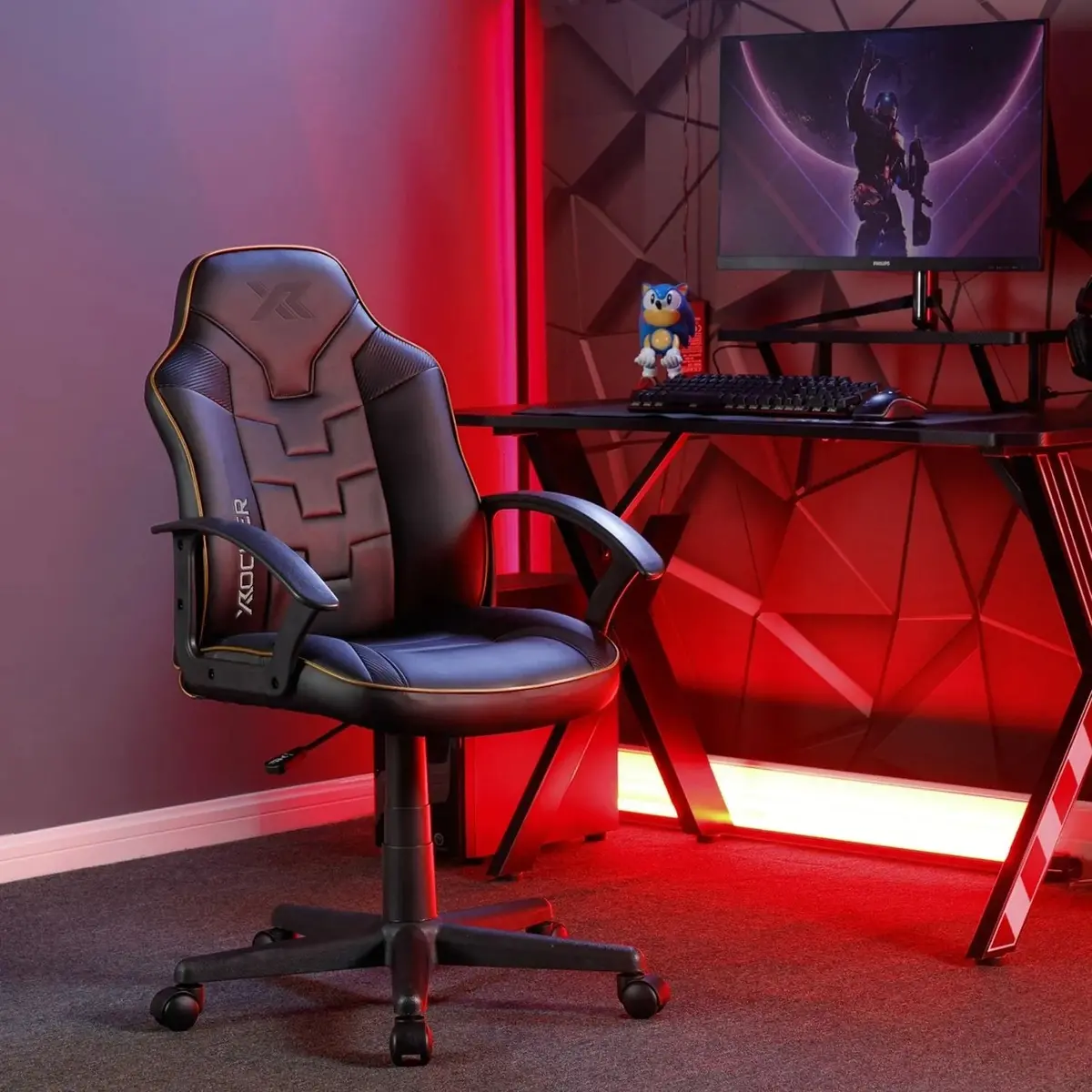 Saturn Ergonomic Pc Office Gaming Chair - Black 1