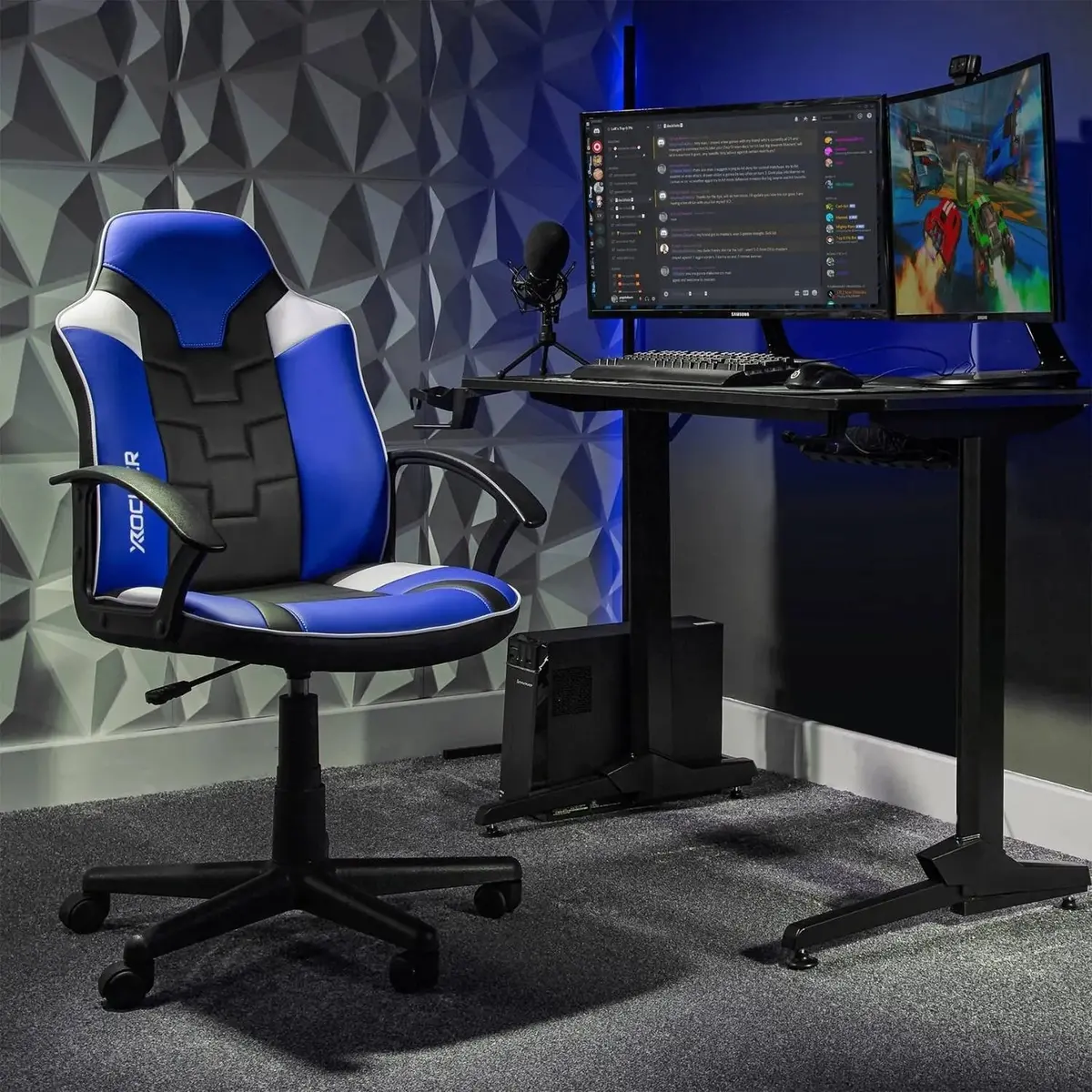 Saturn Ergonomic Pc Office Gaming Chair - Blue 1
