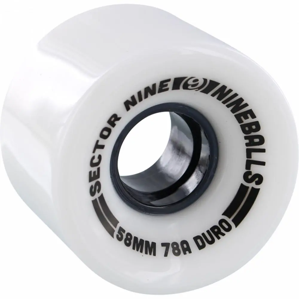 Sector 9 Nineballs 58Mm 78A Solid White Wheels 1
