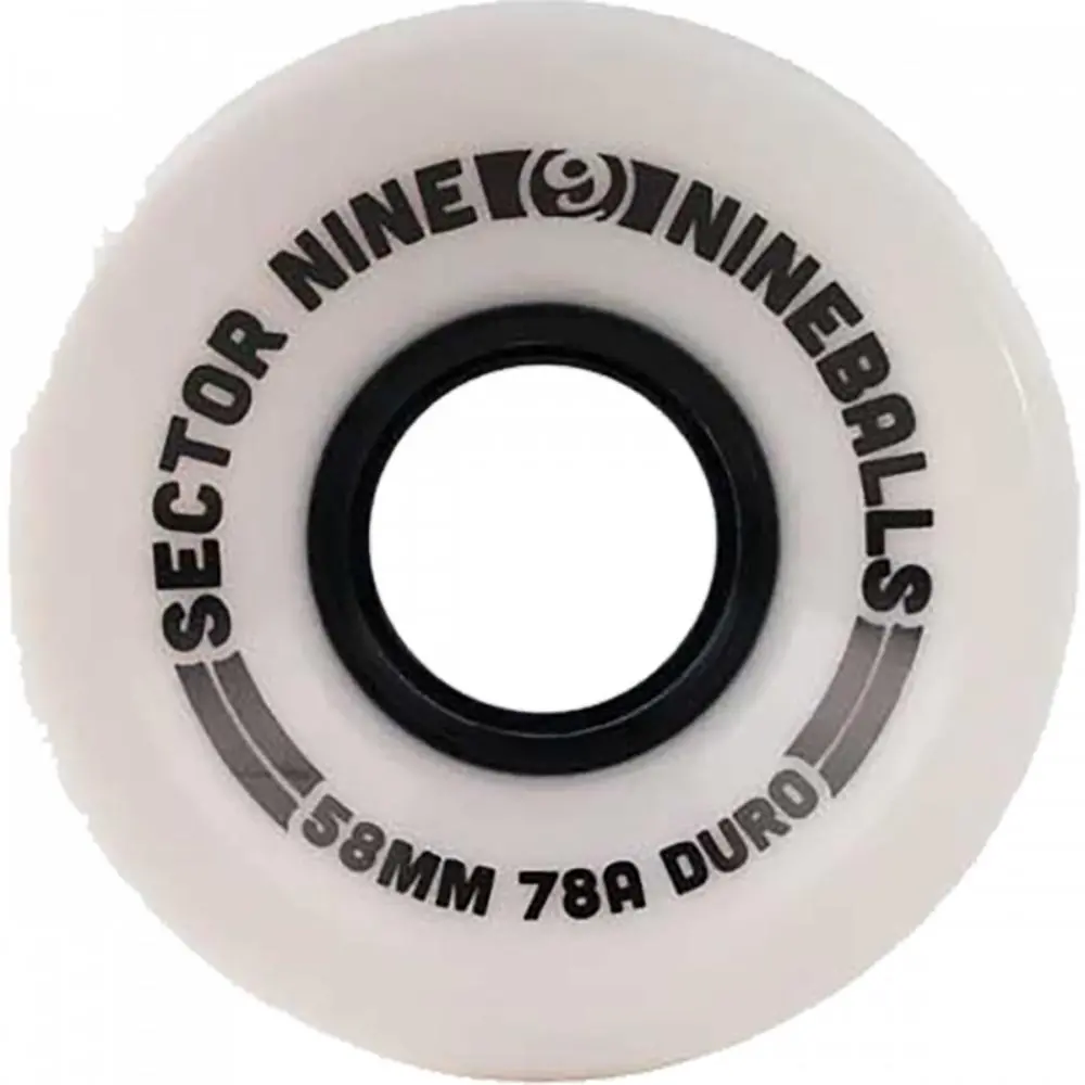 Sector 9 Nineballs 61Mm 78A Opaque White Wheels 1