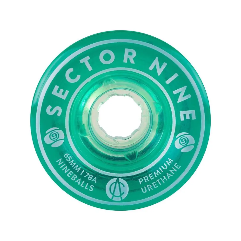 Sector 9 Nineballs 65Mm 78A Clear Green Wheels | Set Of 4 1
