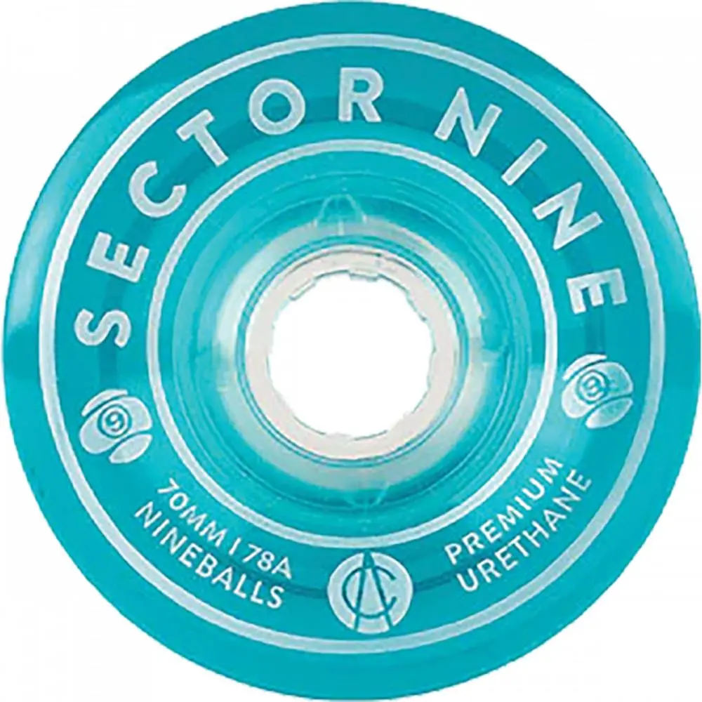 Sector 9 Nineballs 70Mm 78A Clear Blue Longboard Wheels 1