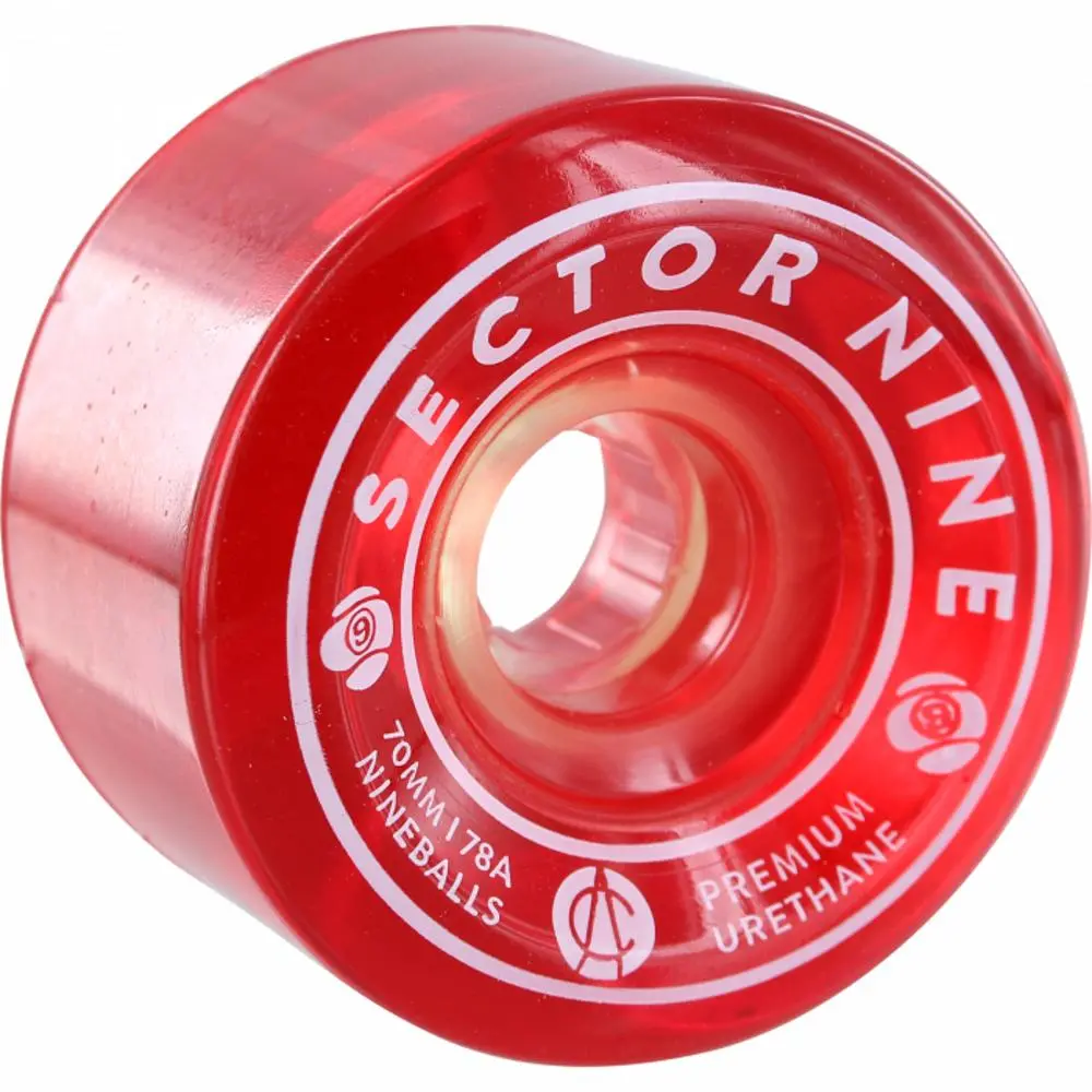 Sector 9 Nineballs 70Mm 78A Clear Red Wheels | Set Of 4 1