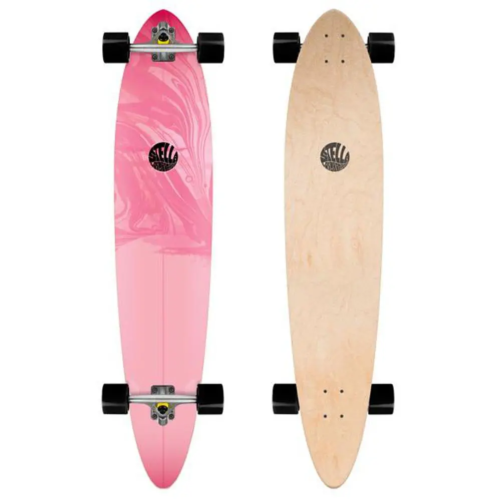 Stella 42” Pink Pintail Longboard Complete 1