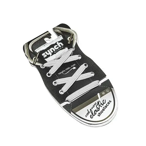 Synch Bands Shoelaces - White Lightning - Large 1