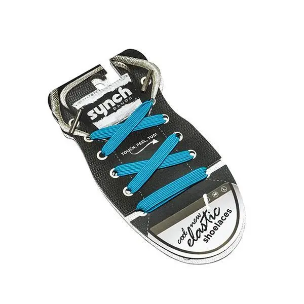 Synch Bands Shoelaces - Motley Blue - Small 1