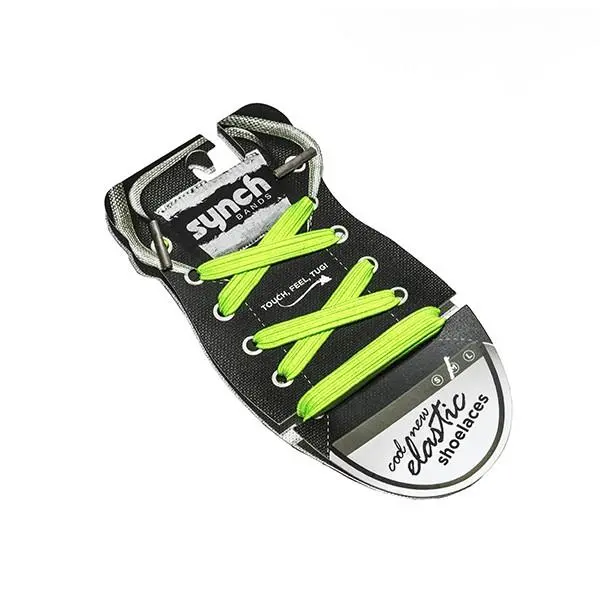 Synch Bands Shoelaces - Slime Green - S/M 1