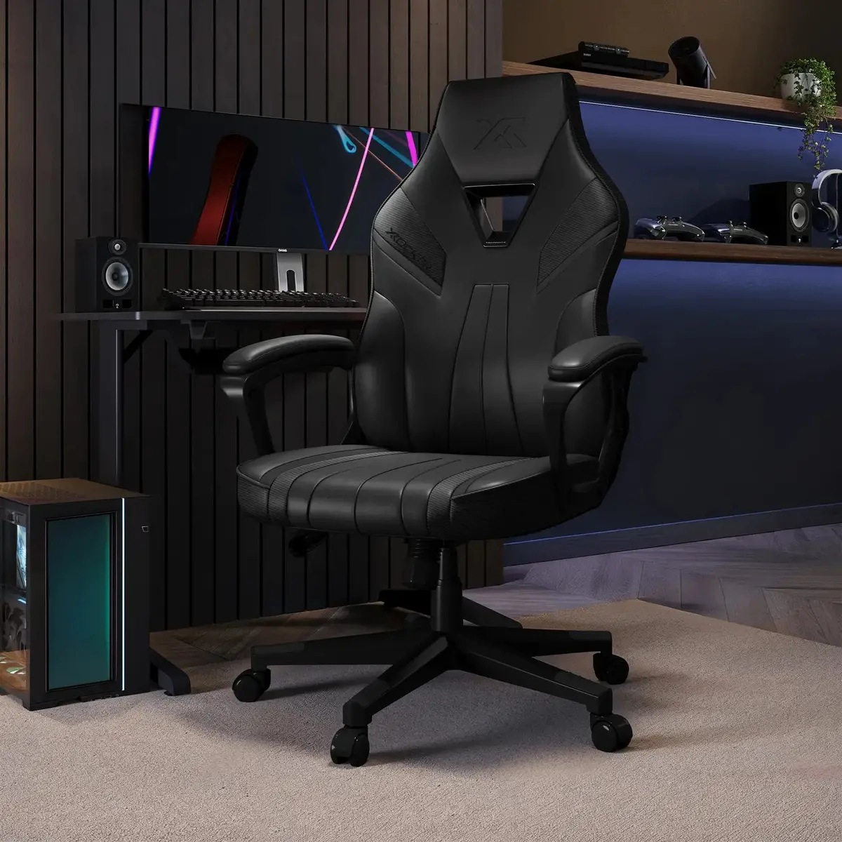 Tempest Ergonomic Pc Gaming Chair - Black 1