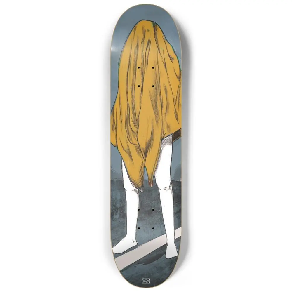 The Ghost Yellow Custom 8.25" Skateboard Or Wall Art 1