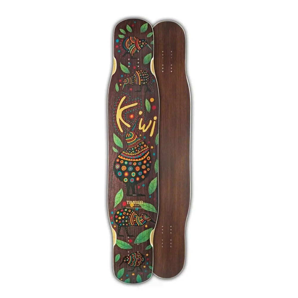 Timber Kiwi 46" Dancing Freestyle Longboard Deck - Flex-3 1