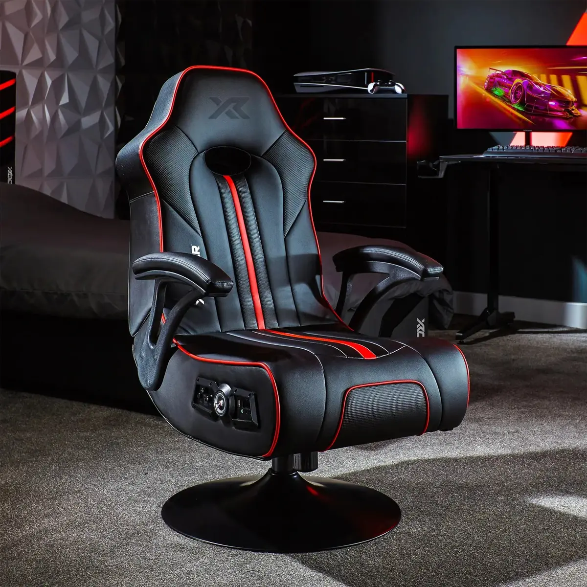 Torque 2.1 Audio Console Gaming Chair - Black / Red 1