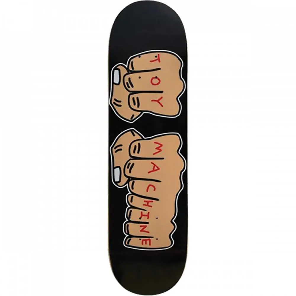 Toy Machine Fists #2 8.0" Black Skateboard Deck 1