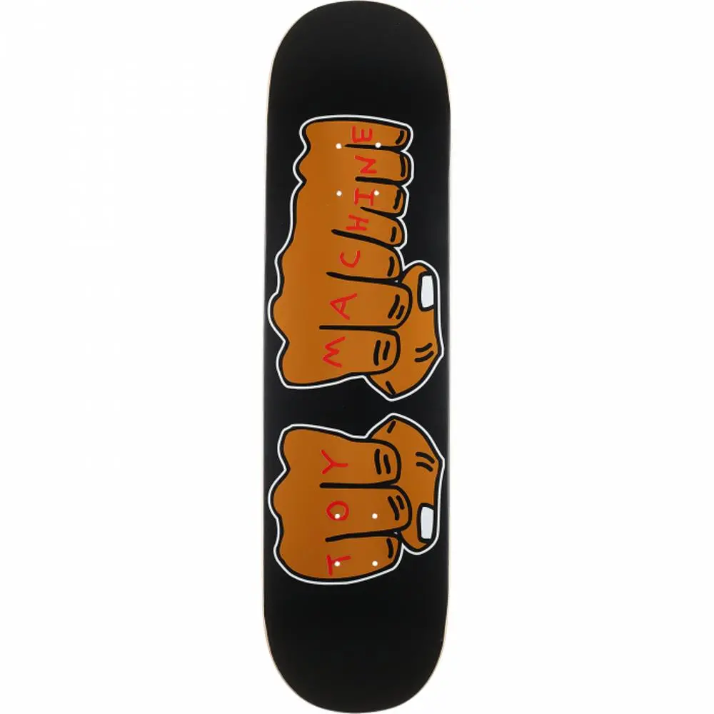 Toy Machine Fists #3 8.25" Black Skateboard Deck 1