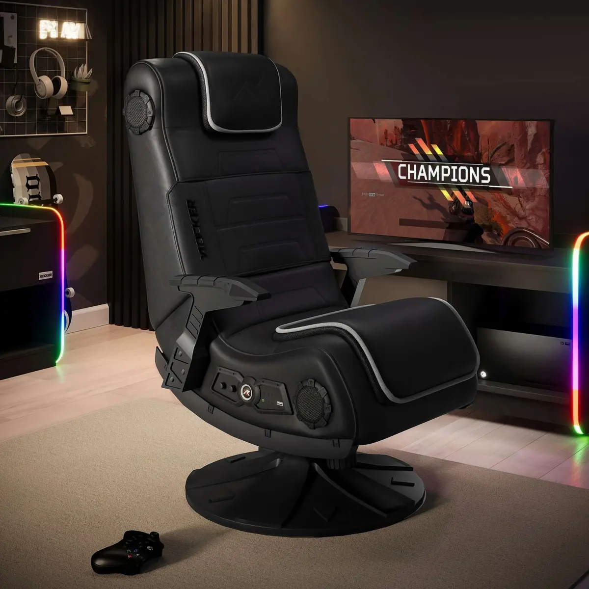 X-Pro 4.1 Audio Console Gaming Chair - Black 1