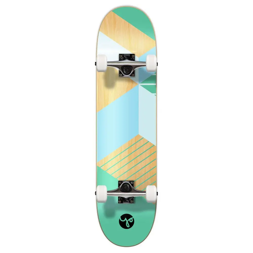 Yocaher Green Geometric Graphic 7.75" Skateboard 1