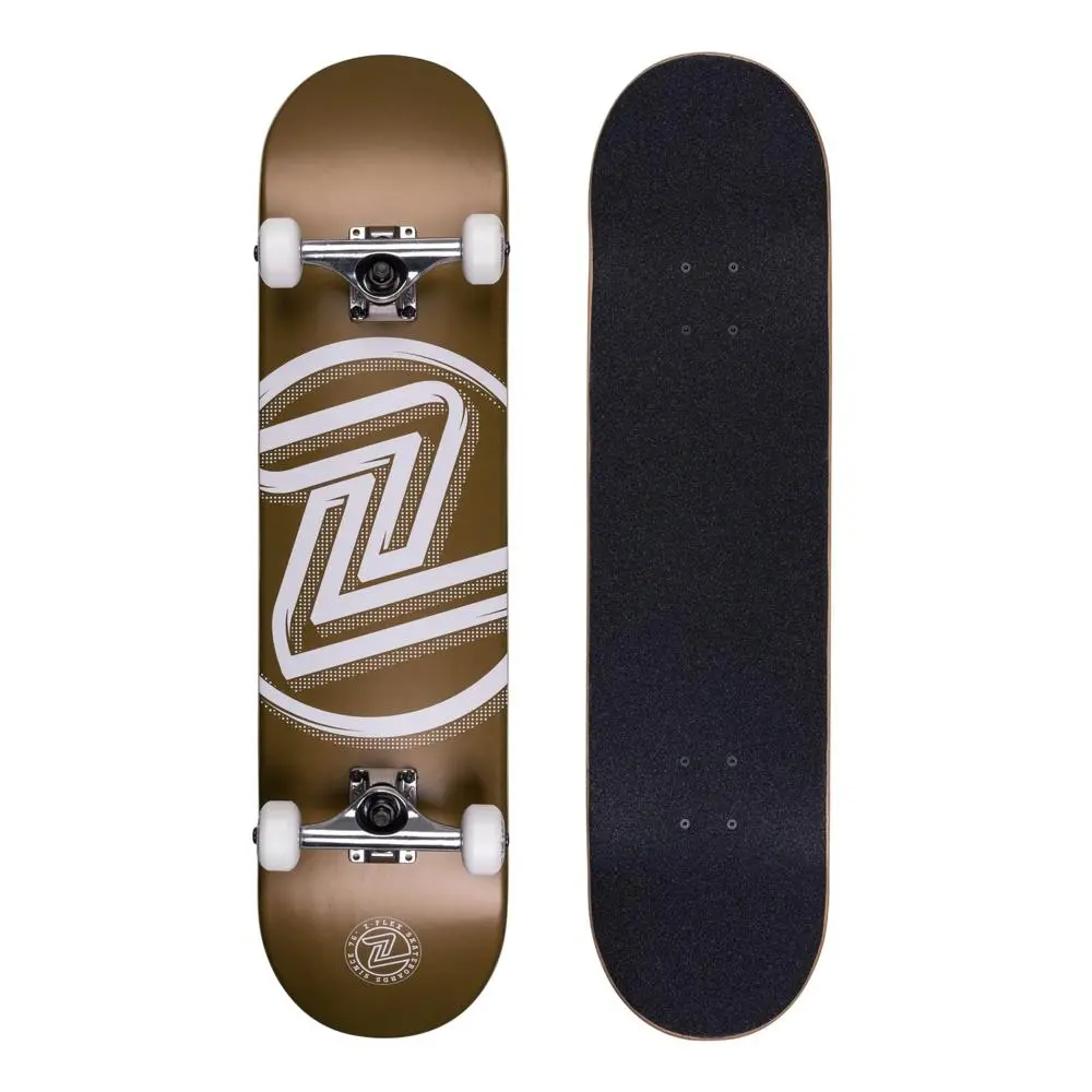 Z-Flex Logo Gold 7.8" Skateboard 1
