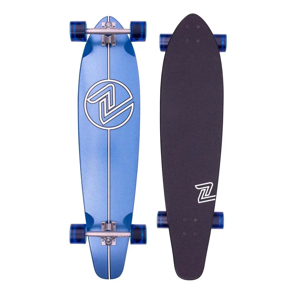 Z-Flex Metal Flake Roundtail 38" Kicktail Longboard 1