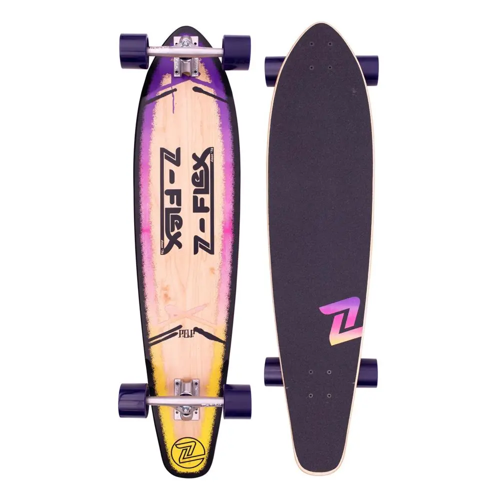 Z-Flex P.O.P Purple Fade 39" Kicktail Longboard 1