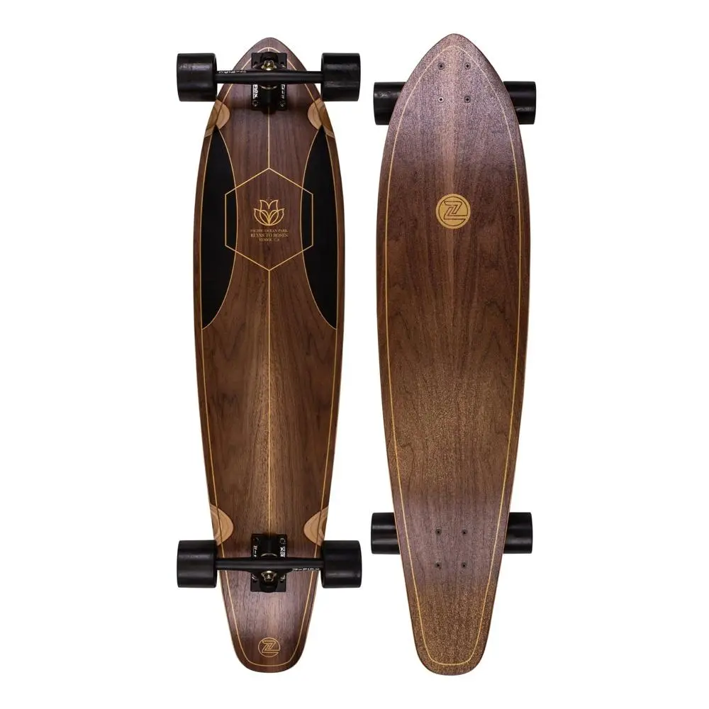 Z-Flex Ruins To Roses Roundtail 39" Kicktail Longboard 1