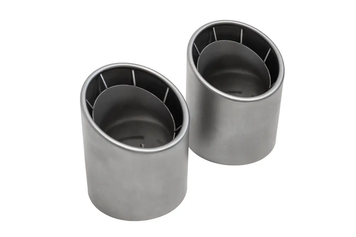 Porsche 718 Gt4 Rs / Spyder Rs Weissach-Style Bolt-On Exhaust Tips 1