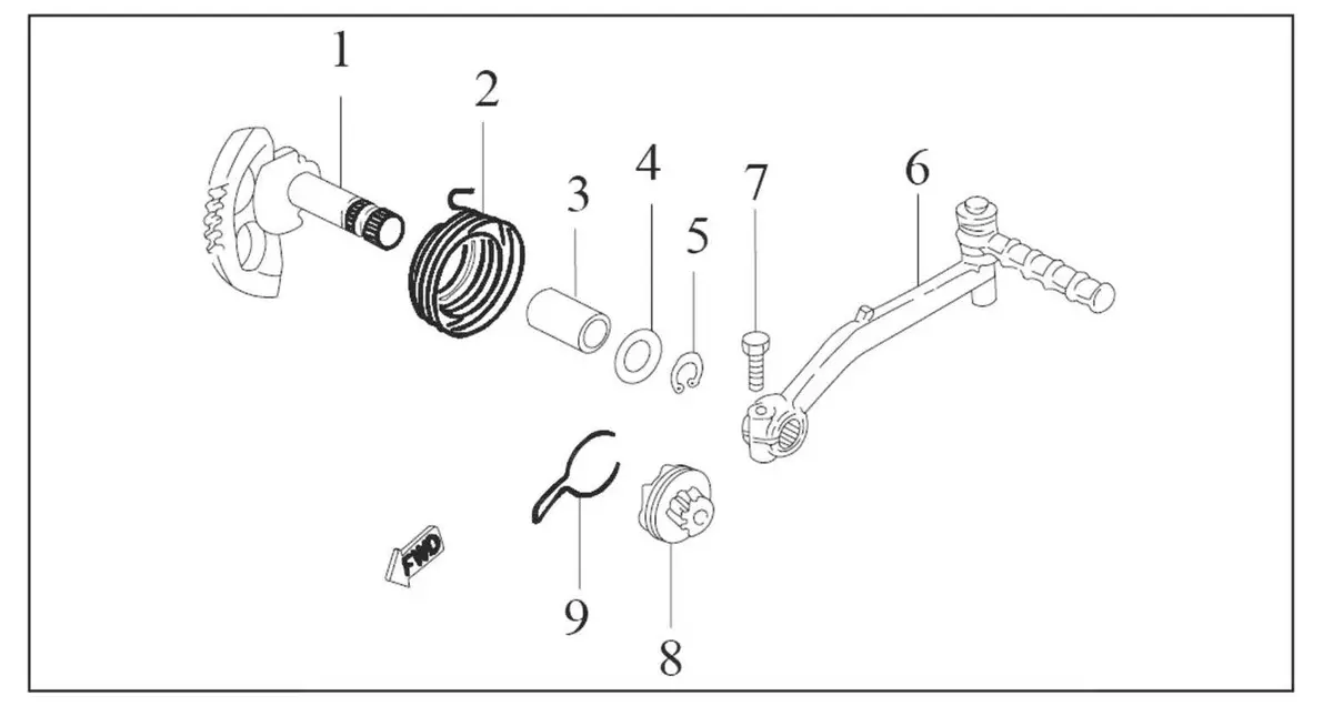 #6 Kick Start Lever 1